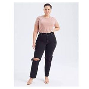 Abercrombie & Fitch Size 37 / 24L PLUS Ankle Straight Ultra High Rise Jeans NWT